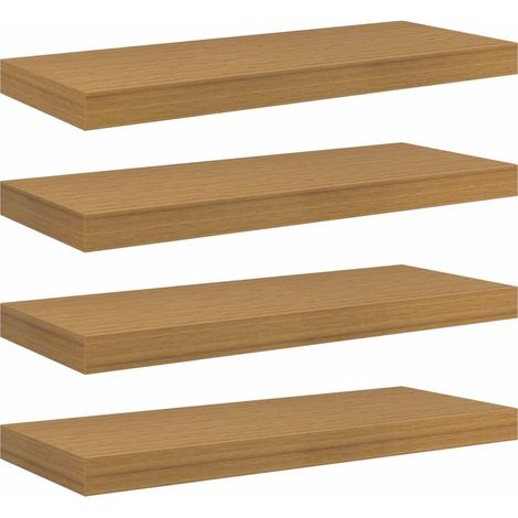 Estante de pared Montada en la pared 4 pcs Beige 60 x 23 x 4 cm vidaXL