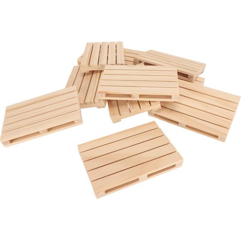 10 sous-verres rectangulaires en bois naturel antidérapants, finition manuelle pour table basse ou bureau (1/5)