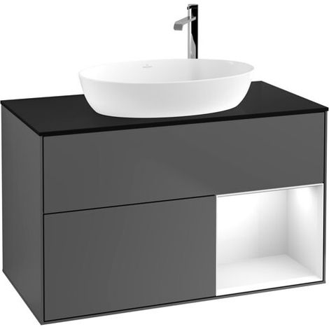 Villeroy & Boch F902GFGK Meuble sous-lavabo Finion F90 (1/2)