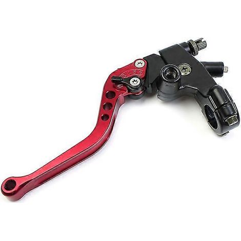Levier de maître-cylindre d'embrayage 22 mm pour moto Honda CBR600 F4 2005, KX250F, Yamaha R6 2016, Kawasaki Vulcan 1500 (rouge, gauche) (1/5)