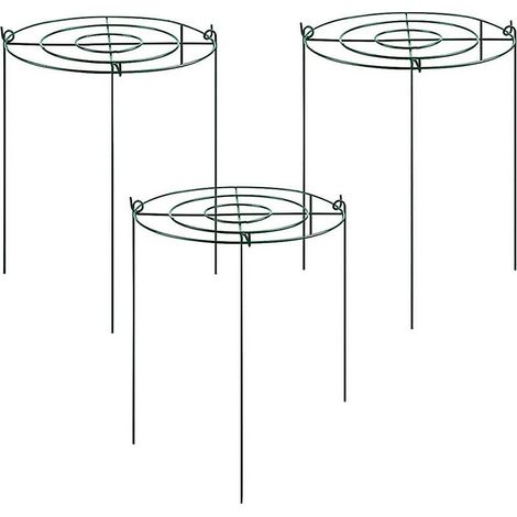 Ensemble de supports pour pivoines, supports pour plantes avec arches et treillis à 4 pieds, supports pour plantes, supports pour fleurs
