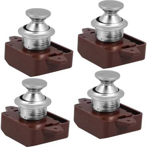 Lot de 4 verrous de poignée sans clé à bouton, camions, bateaux (1/5)