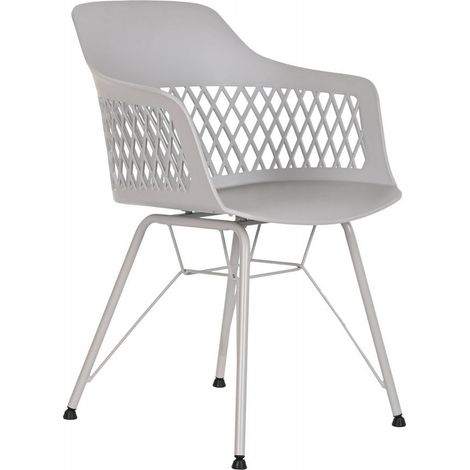 Chaise de cuisine élégance contemporaine en PP gris clair - Gris clair (1/5)