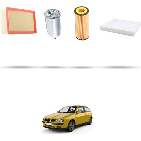 Kit tagliando 4 filtri compatibile con Seat Ibiza II 1.9 TDI 66KW Dal 1999 (1/5)