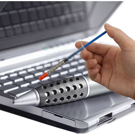 Pâte argentée conductrice, stylo de peinture argentée à séchage rapide pour la réparation de circuits imprimés de clavier (1,0 ml) (1/5)