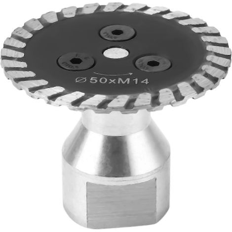 Scie diamantée à ouverture M14 de 50 mm avec disque de gravure et de coupe détachable, adaptée au sable de granit. (1/5)