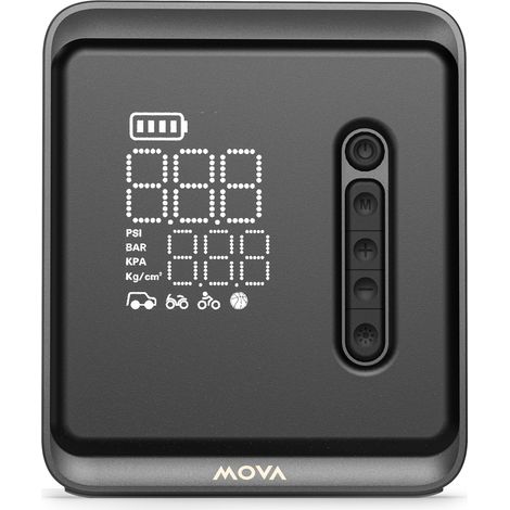 MOVA MAP001 Gonfleur portable sans fil 120 W – Batterie 3 × 2600 mAh, compact, gris argent