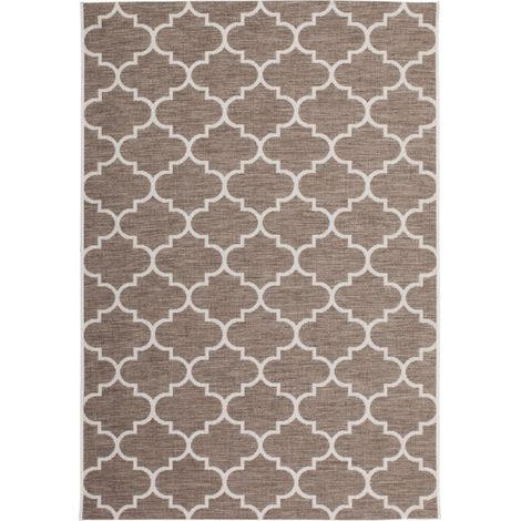 Tapis Tissé à Poils Courts "Batu" Beige 80 x 230 cm (1/4)