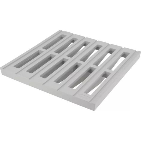 Rejilla de suelo Nicoll GR25 sin marco 250x250mm gris claro