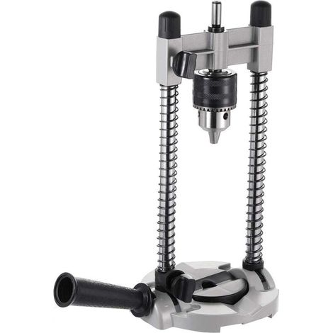 Support de Forage avec Mandrin 13mm, Attachement de Guide de Perçage Mobile Multi angle pour perceuse électrique 1/2" et 3/8" (1/5)