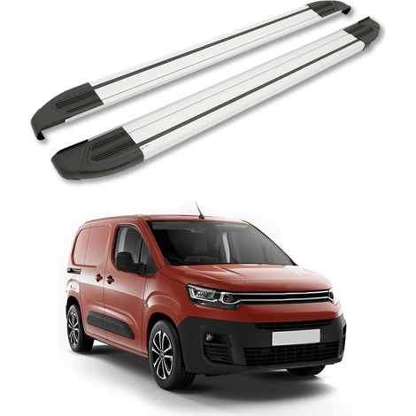 TURTLE kompatibel mit Citroen Berlingo 2019-2025 / Lange Version Trittbrett Brillant Grau (1/4)