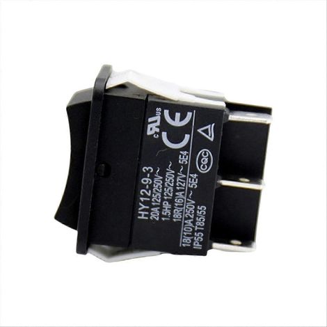 Interrupteur à bascule, HY12-9-3, 6 broches, interrupteur à bascule électrique industriel 125 V/250 V, bouton-poussoir (1/5)