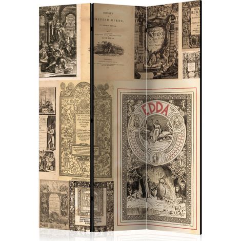 Paravent 3 Volets "Vintage Books" 135x172cm (1/2)