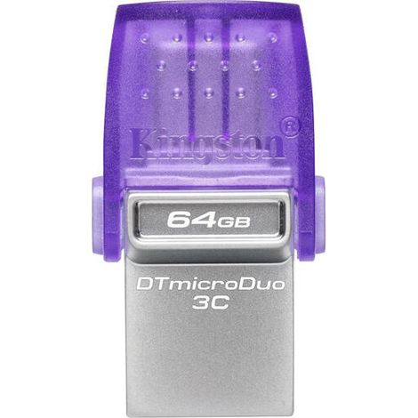 Memoria USB Kingston microDuo 3C Morado Púrpura 64 GB (1/4)