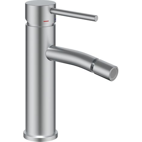 Miscelatore monocomando bidet jazz installazione rapida piletta click clack finitura- nickel spazzolato - confezione 1 (1/4)