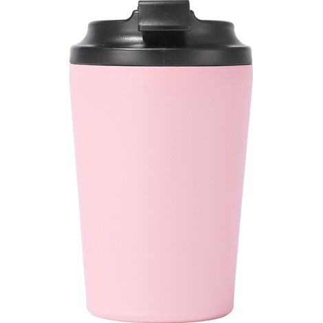 Mini tazza da caffè in acciaio inossidabile 304 con isolamento termico, tazza portatile e anti-perdita per auto (rosa)
