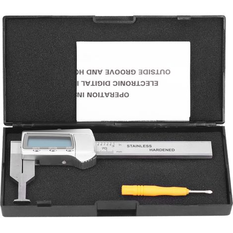 Pied à coulisse numérique électronique, Mini outil de mesure de rainure intérieure en acier inoxydable 0 à 70mm