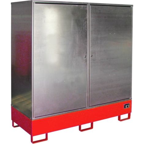 Bauer Südlohn Armoire pour produits dangereux GS-2, laquée, rouge feu