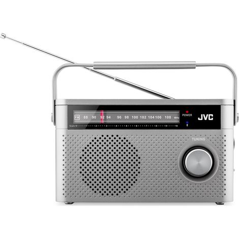Radio portátil JVC RA-E315G FM Bluetooth 2W Alimentación: red eléctrica/batería Color: gris (1/5)