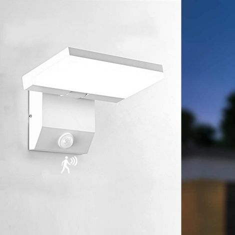 Applique da esterno a LED da 18W con sensore di movimento, IP65, design pieghevole a 180°, ideale per verande, garage e patii, 6000K (bianco) (1/5)