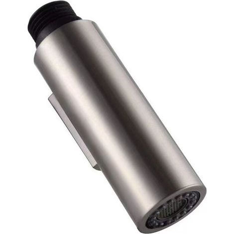 Embout Robinet Cuisine de Rechange DouchetteTête de Robinet Amovible Universelle G1/2 Acier Inoxydable SUS304 Brossée (1/4)