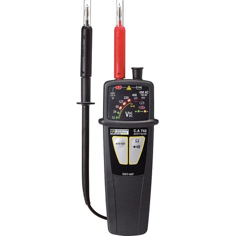 Détecteur de tension Chauvin Arnoux Ca 742 IP2X. 690 V ac, 750V c.c. max CAT IV, IP65 ( Prix pour 1 )