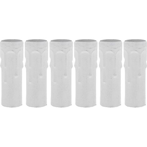Lot de 6 manchons pour bougies de lustre E14, cache-douille pour candélabre - Hao (1/2)