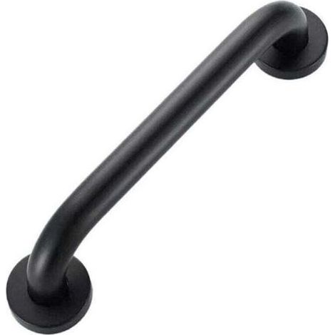 Barre d'appui douche 500mm noir, poignée de sécurité douche, barre de soutien WC handicapé, barre de maintien pour toilette et douche (1/4)