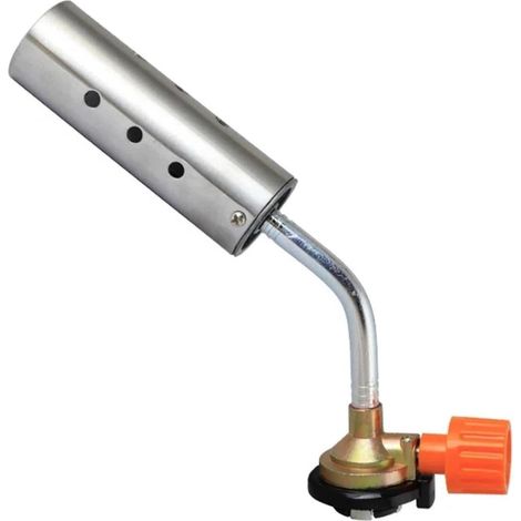Désherbeur Thermique Gaz Acier Inoxydable, Bruleur Mauvaises Herbes Coupe-Vent, Compatible Bouteille Gaz, Réversible - Pour Désherbage, BBQ (1/5)