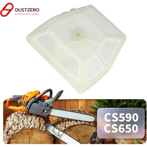 Filtre à air pour tronçonneuse CS590 compatible avec les modèles Echo CS-590, CS-600P et CS-620 Sten (pièces de rechange incluses dans le kit d'entretien 605-309 90167Y). (1/5)