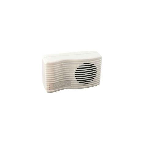 Dispositivo repellente a ultrasuoni per roditori e insetti. Efficace fino a 140 m². Funziona a batterie o con alimentazione di rete. Adattatore incluso.