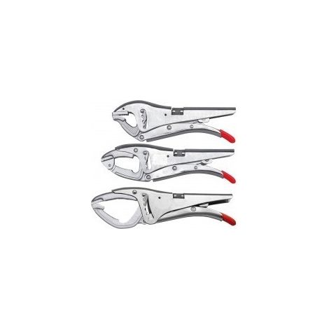 Großer Spannzange Zange Extra-Lang Länge: 270 mm Max. Spannweite: 130 mm Max. Durchmesser: 90 mm Tiefe