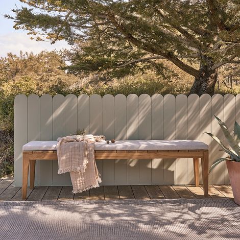 Banc de jardin en teck massif 180 cm