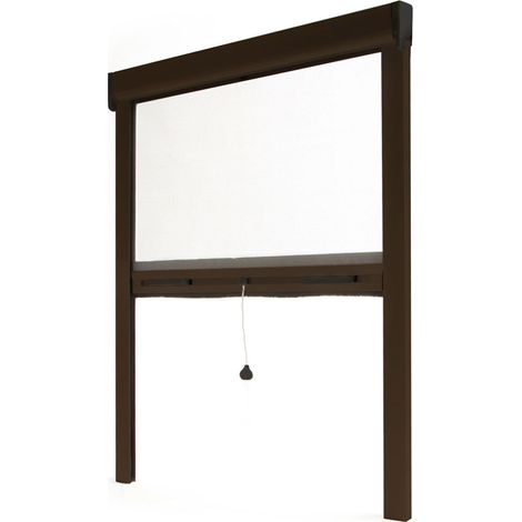 Mosquitera Estor Recortable AVOSDIM Alu Marrón 8014 - An 80 x A 100 cm