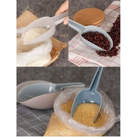 Ensemble de cuillères en plastique Cuillère à nourriture pour animaux de compagnie Pelle à nourriture pour chiots Cuillère à mesurer Cuillère à nourriture sèche Ensemble de cuillères pratiques multifo (1/4)