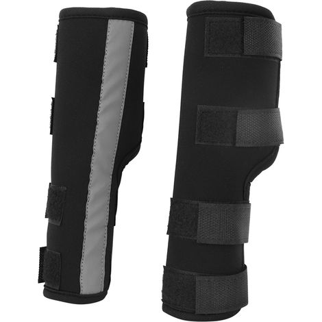 Attelle pour patte avant de chien, 1 paire de protections pour coudes de chien, bandage de soutien pour coude, genouillère pour chien (noir, taille S) (1/5)