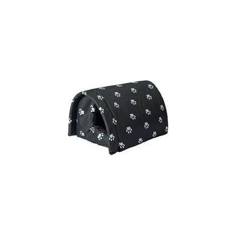 Niche d'extérieur pour Chat Résistante à l'hiver Imperméable et Chaude Maison d'animaux avec Doublure Douce Pliable Résistant Aux Intempéries Abri pour Animaux Domestiques Errants 54x42x36cm (1/5)