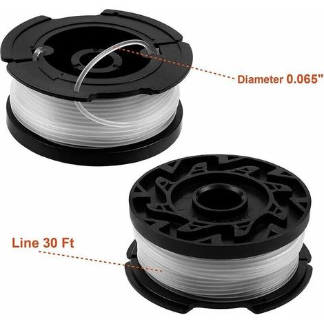 FOREHILL  Paquet de 6 Bobines A6481 A6485 pour Black Decker Coupe Bordures (1/4)