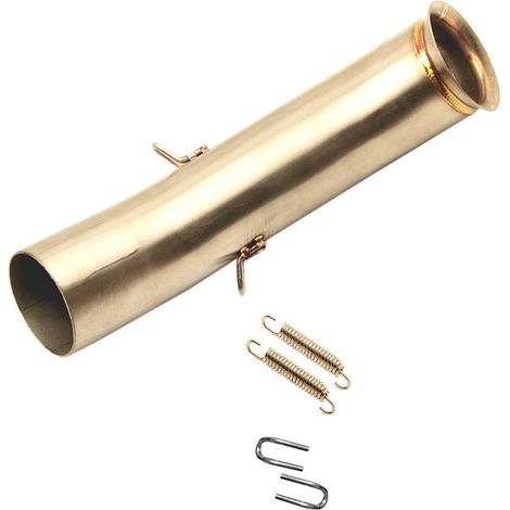 Coude en acier inoxydable pour la partie centrale du tuyau d'échappement d'une moto KTM DUKE RC390 125.