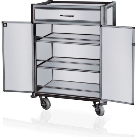 Chariot d'alimentation pour minibar en Aluminium L 840 mm l 600 mm H 1350 mm 4 - Was Germany