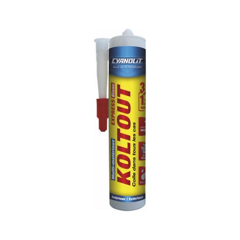 Colle de fixation polymère KOLTOUT EXPRESS blanc 290ml - AC MARCA IDEAL : 33300149
