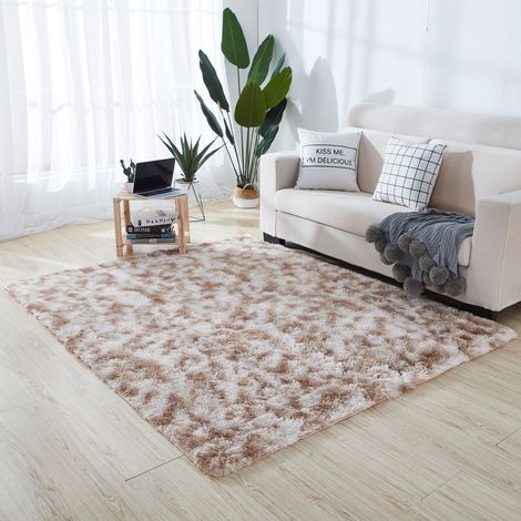 Tapis Faux Fourrure - 40 x 60 cm - Pour Chambre À Coucher, Salon, Chambre D'Enfant - Antidérapant - 1 Pièce (1/5)