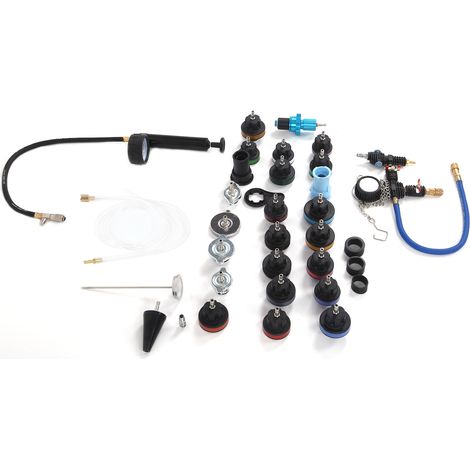 Kit de test de pression de radiateur 33 pièces, détecteur de système de refroidissement universel pour voitures et motos (1/5)