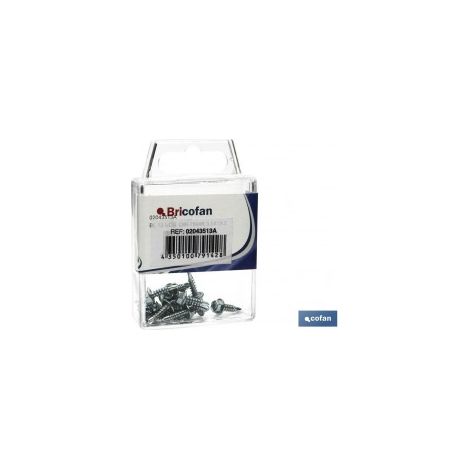 Pack mit 12 hexagonalen Selbstbohrschrauben DIN 7504K 4,2x16 mm