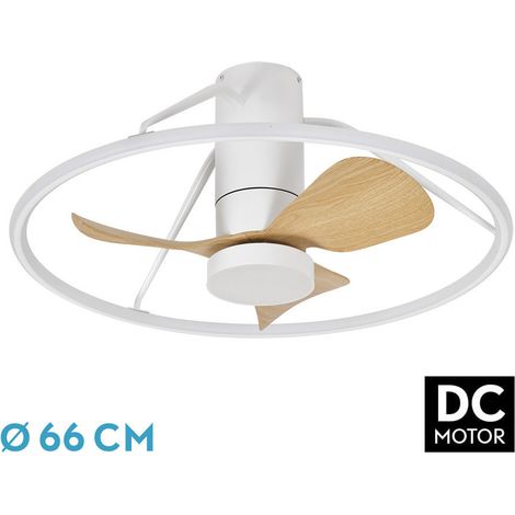 FABRILAMP Fan Dc Oporto 46w Blan/haya 3asp.66d 4600lm 3000-4000-6500k 6vel Remot,tempo,3int.rg (1/3)