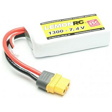LemonRC Modellbau-Akkupack (LiPo) 7.4 V 1300 mAh Zellen-Zahl: 2 35 C Softcase XT60