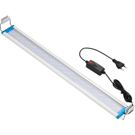 Eclairage Aquarium LED Ultra-mince, Rampe LED Aquarium avec 3 Modes Lumière Réglable Fish Tank Décoration (Bleu, blaet rouge), 28 cm, 12W