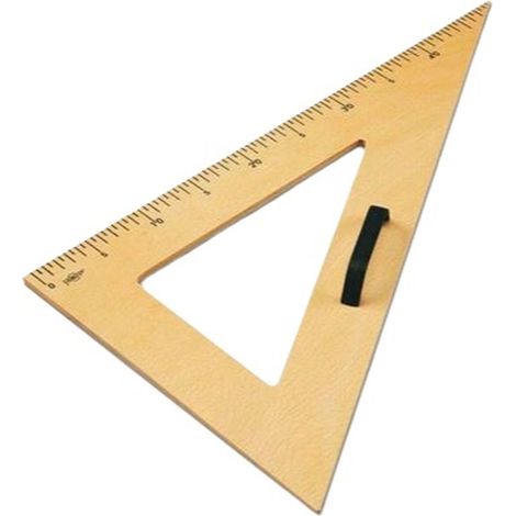 Squadra scalena Faibo Marrone Plastica 50 cm