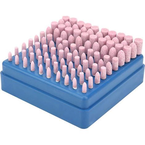 Schleifzubehör, inklusive 100 Schleifscheiben, 3-mm-Schaft. Komplettes Sortiment an Heimwerker-Schleif- und Polierwerkzeugen. Professionelles Schleifstiftset zum Polieren von Jade, Holz und Metall.