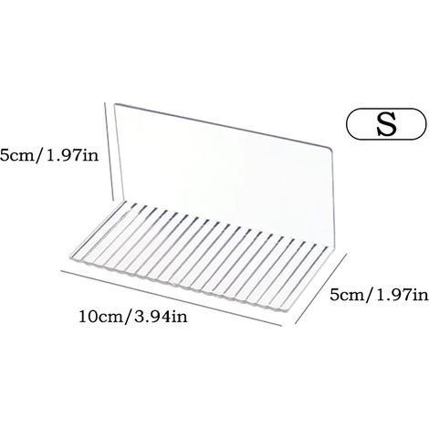 Étagère flottante en acrylique transparent (S) - Étagère de rangement auto-adhésive - Décoration murale - Porte-distributeur de savon pour jouets et livres (1/5)